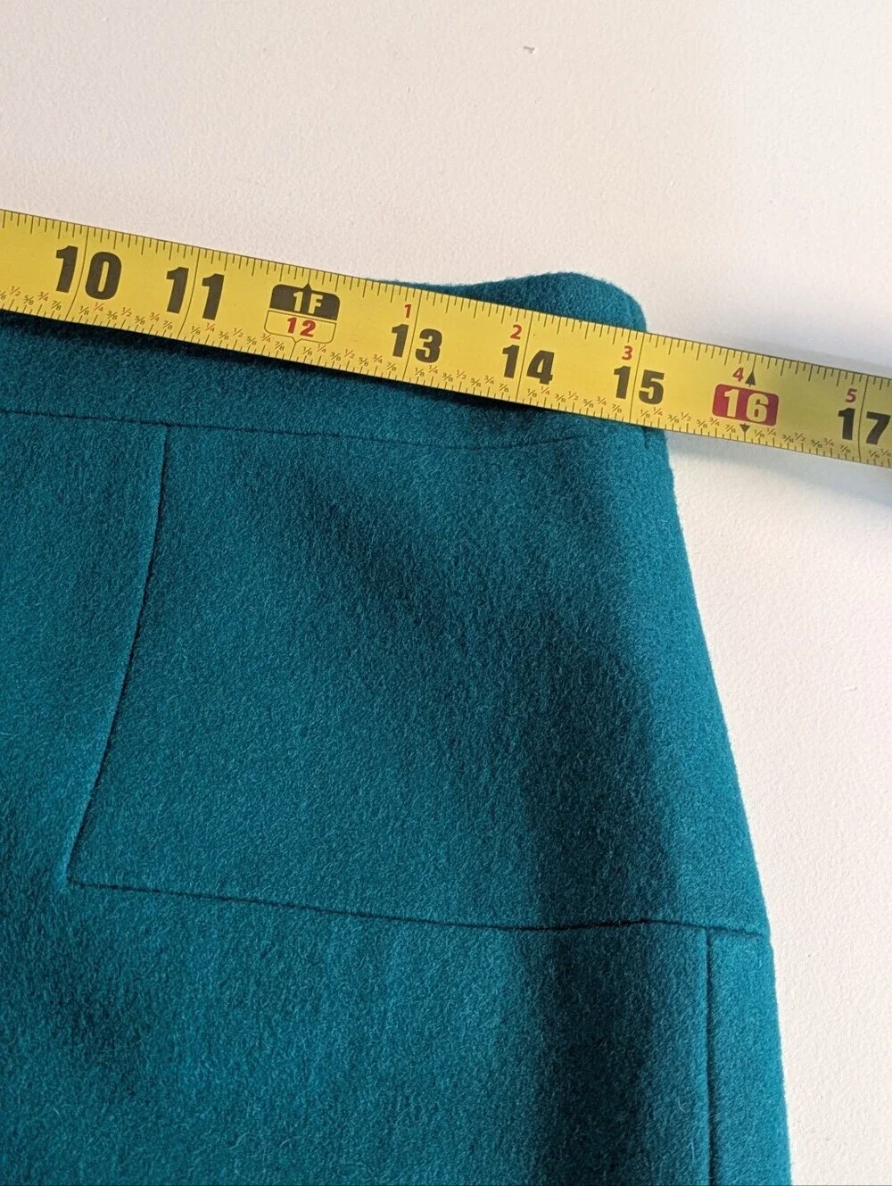 J. Crew Skirt Womens Emerald Green Wool Blend Zip Back Lined Sz 6 Business EUC